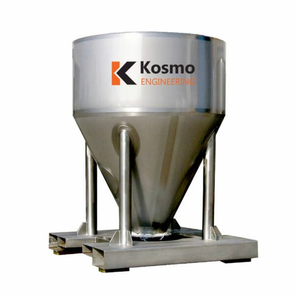Stainless Steel Powder Storage Tank (Movable Type)