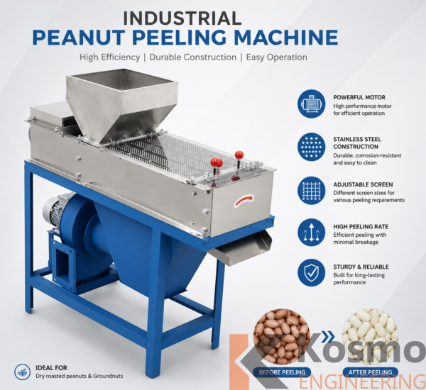 Industrial Peanut Peeling Machine for Dry Roasted Groundnuts